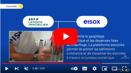 capture d'écran vidéo collaboration La Poste immobilier et Eisox